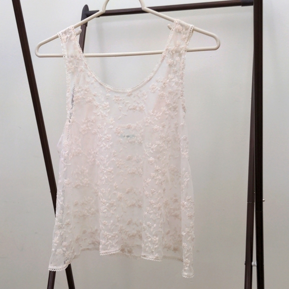 kimchi blue lace sheer tank - Picture 1 of 4